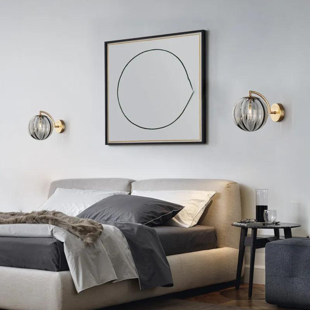 Howard - Glas-Globus-Wandlampe