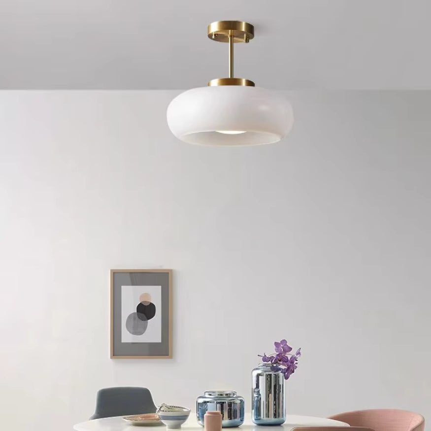 Daniel - Kreisförmige Glas-Deckenlampe