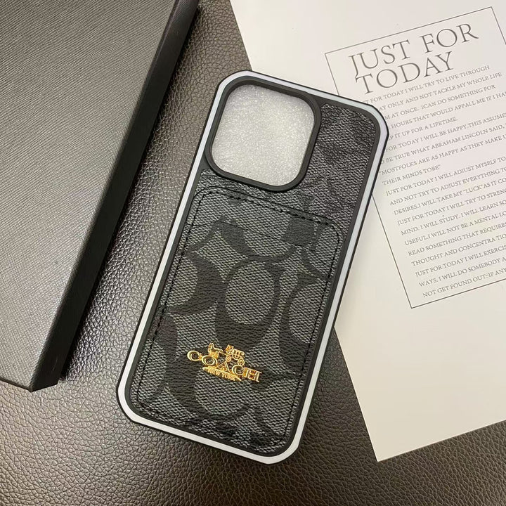 Chic iPhone Case with Built-in Card Holde