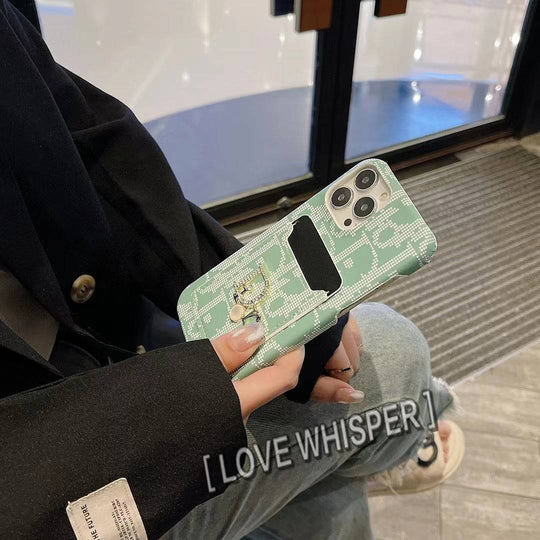 Fashion Lady Case with Card Holder for iPhone