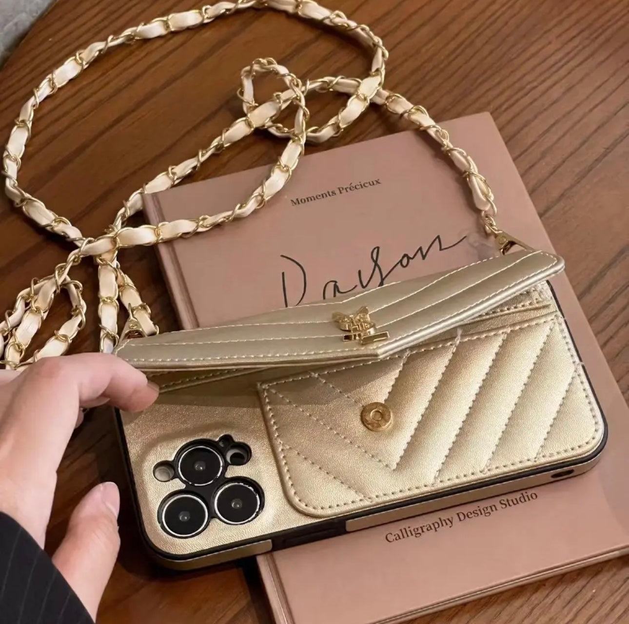 YSL Luxurious iPhone Case With chain