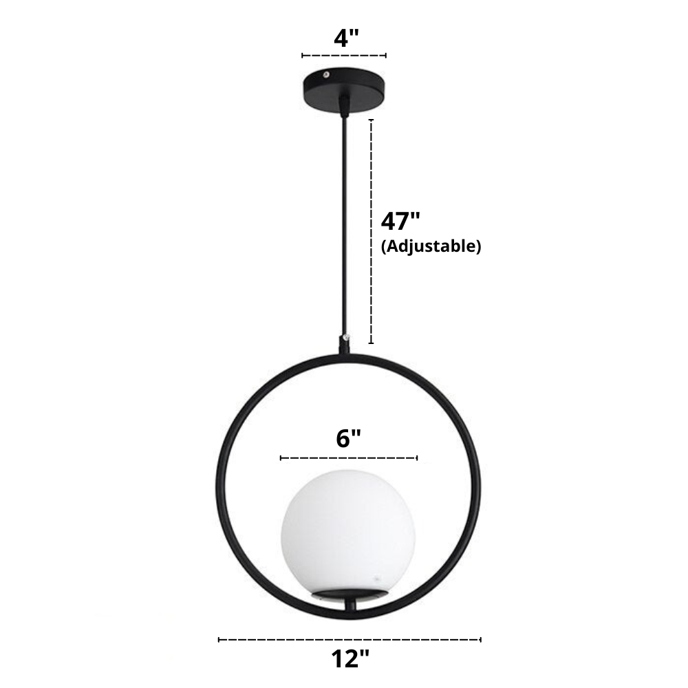 Nordic Frosted Glass Pendelleuchten