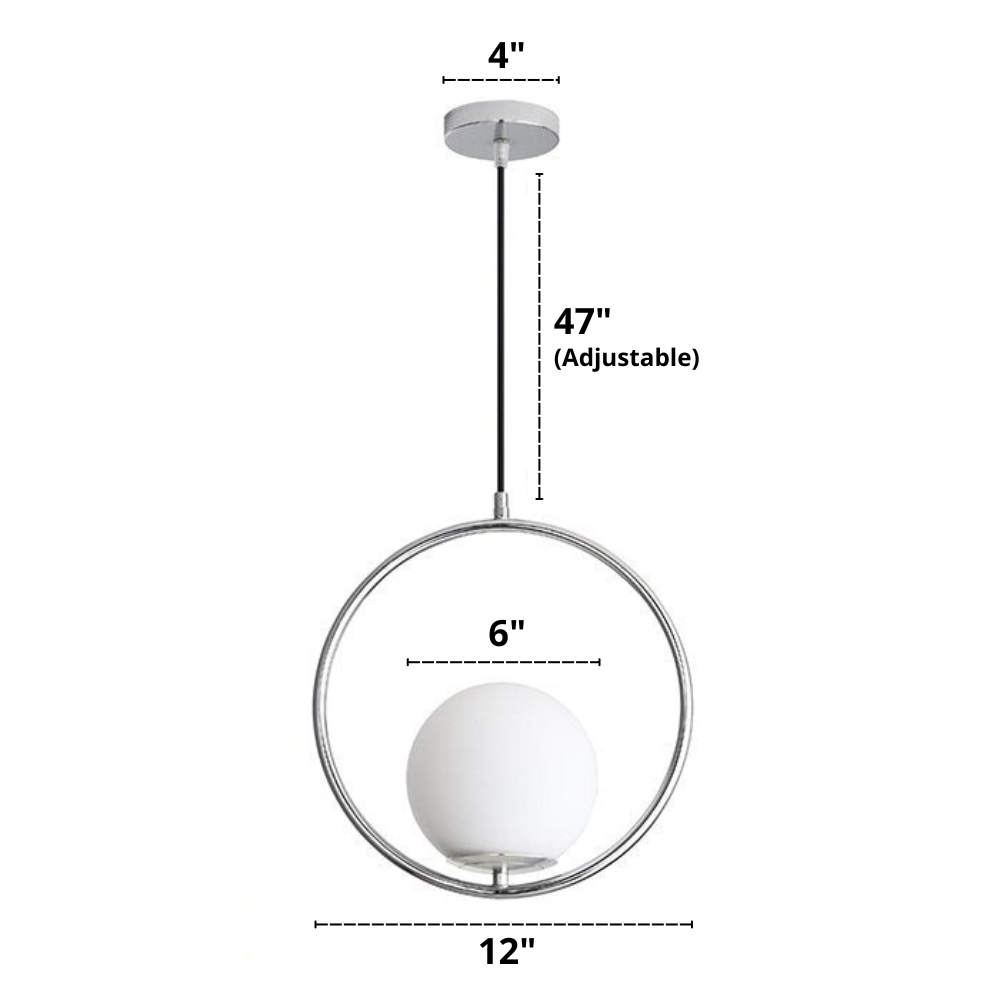 Nordic Frosted Glass Pendelleuchten