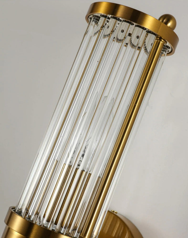 Glas-Kristall-Wandlampe