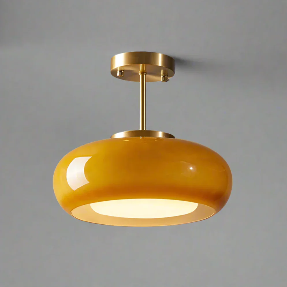 Daniel - Kreisförmige Glas-Deckenlampe