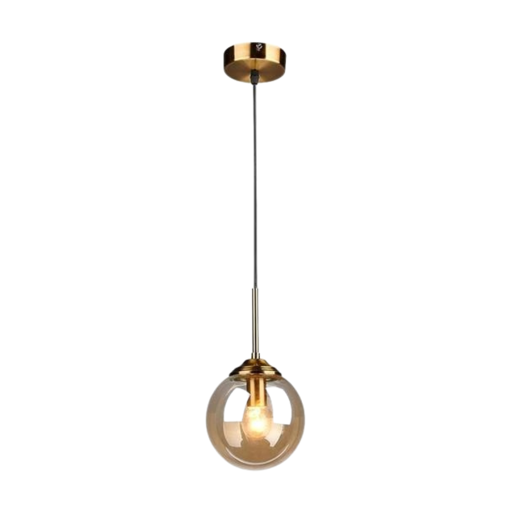 Vintage Glas-Globus Pendelleuchten