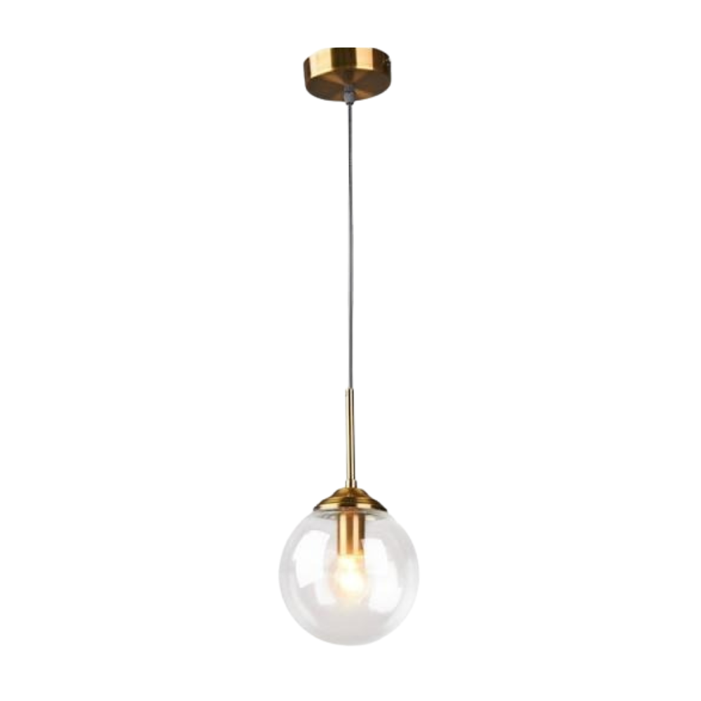 Vintage Glas-Globus Pendelleuchten