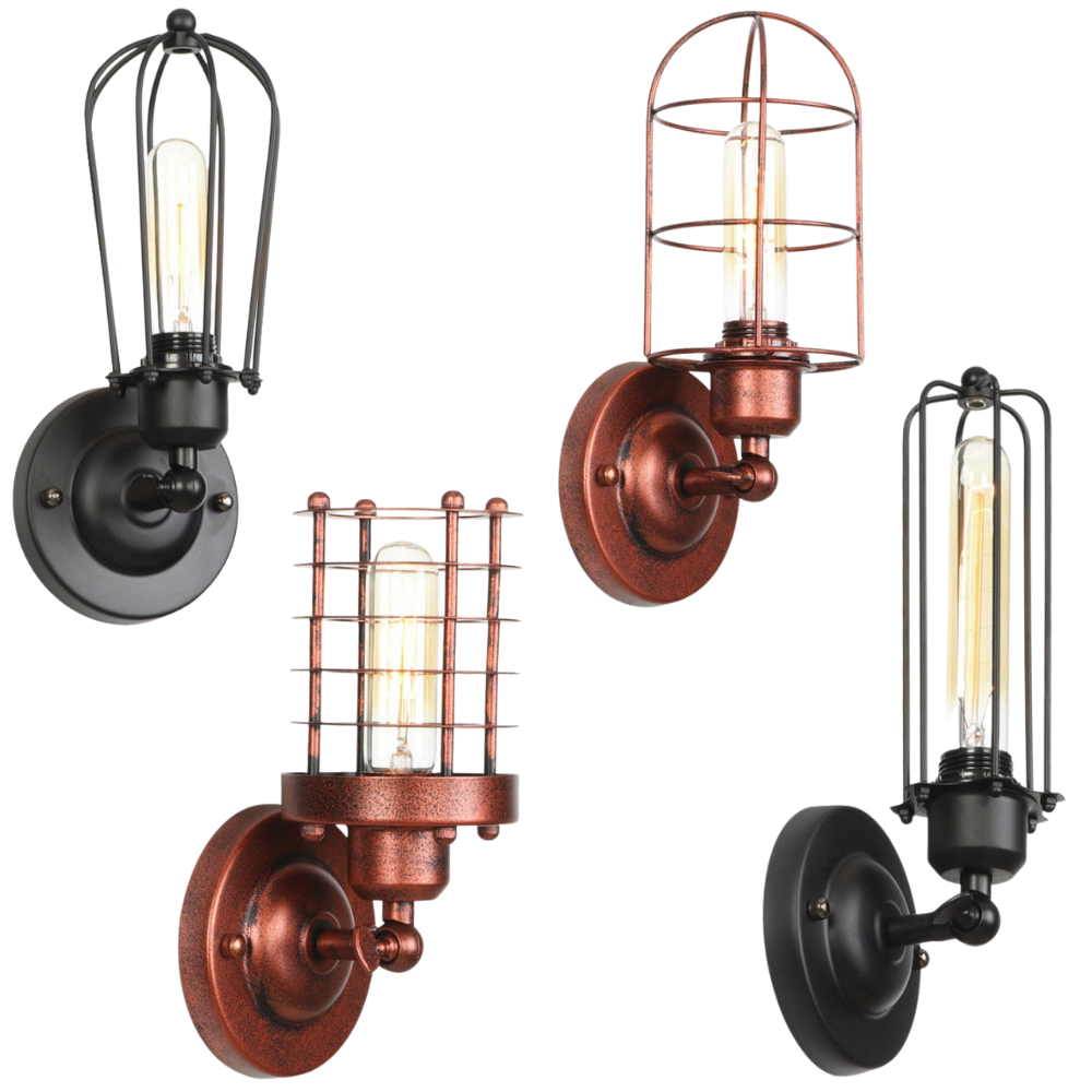 Retro Industrielle Metall-Wandlampen