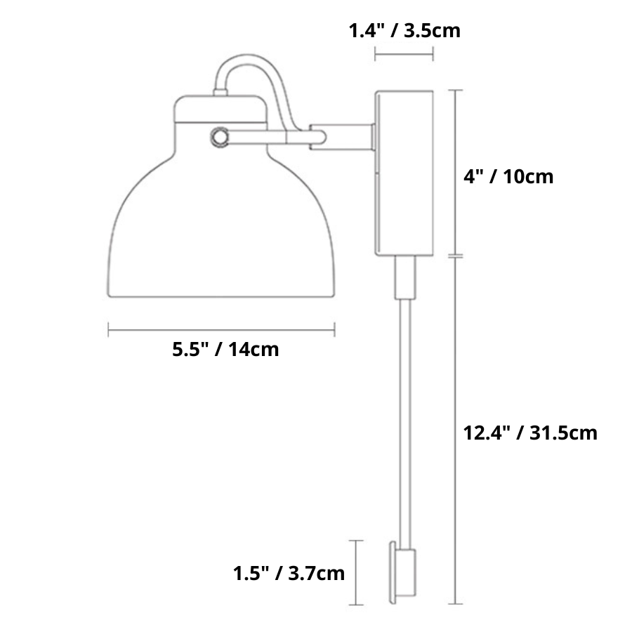 Jakub - Moderne Nordic LED Wandleuchte