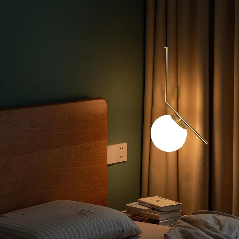 Moderne Frosted Glass Globe Pendelleuchten