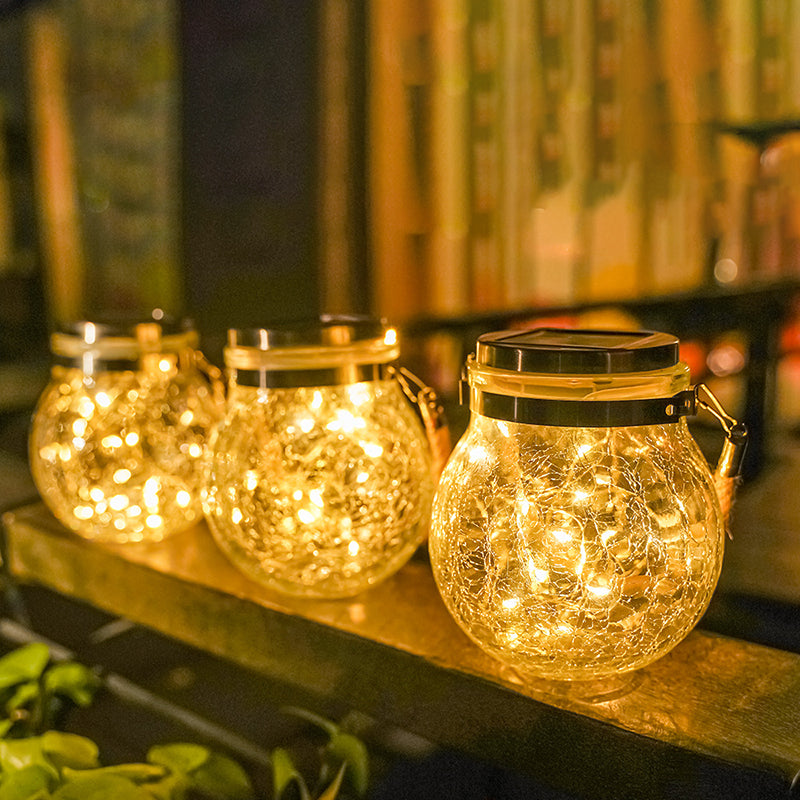Glasglas-Garten-Fairy-Lichter