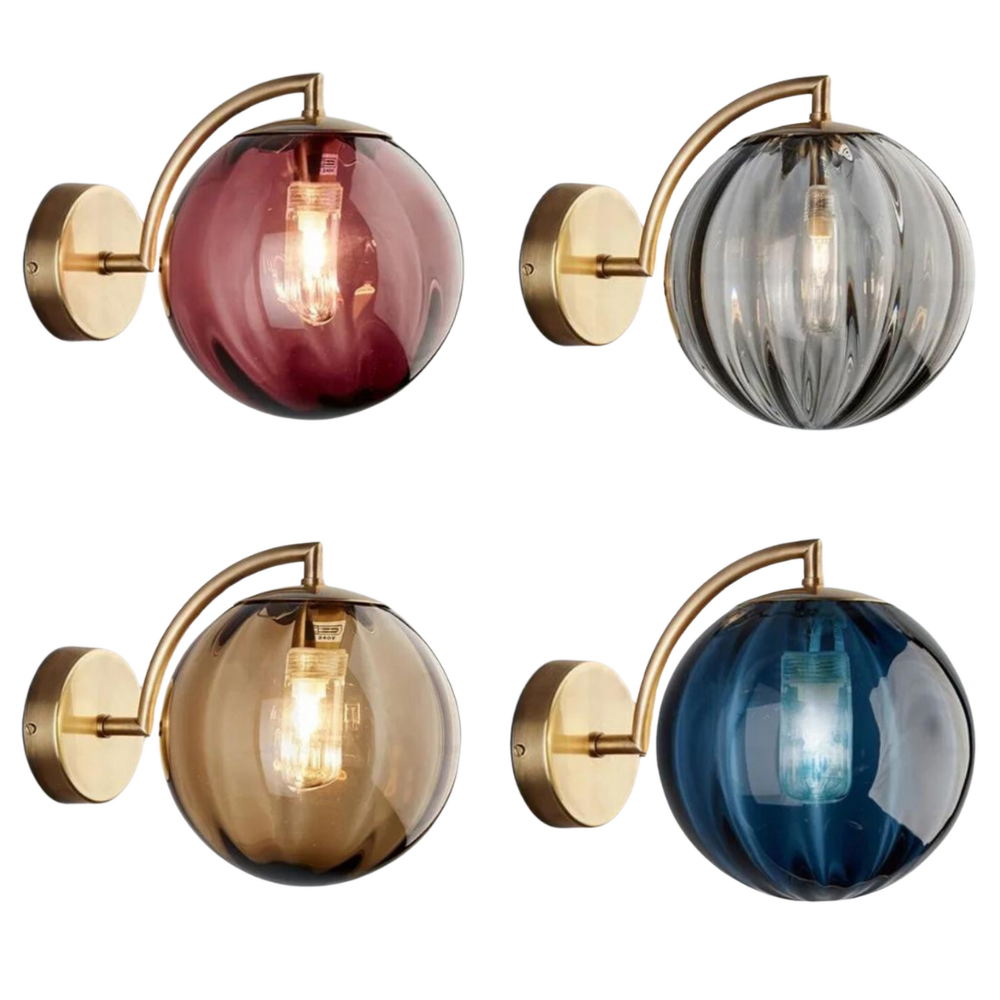 Howard - Glas-Globus-Wandlampe