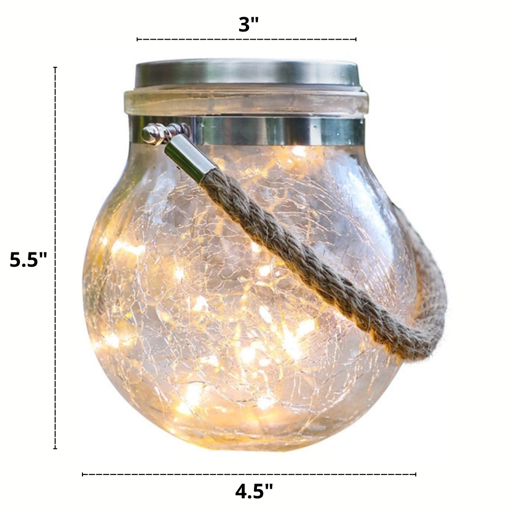 Glasglas-Garten-Fairy-Lichter