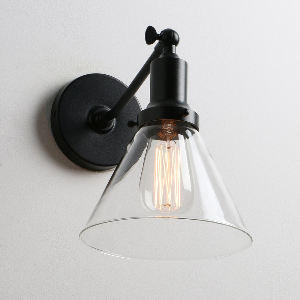 Farley - Retro Glas Wandlampe