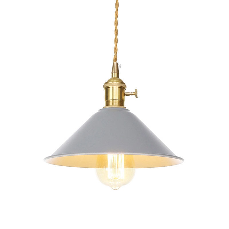 Farbige Vintage Vergoldete Pendelleuchten