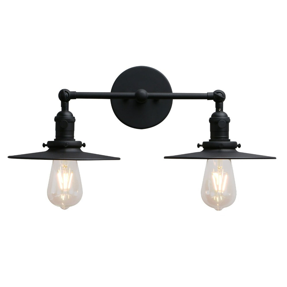 Zwei-Birnen Jaime Vintage-Wandlampe