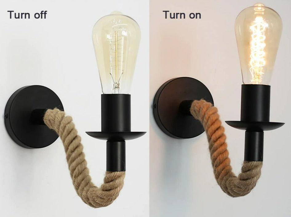 Vintage Innen- & Außen-Wandlampe
