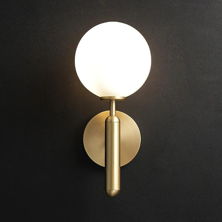 Moderne Glas-Globus Wandleuchte