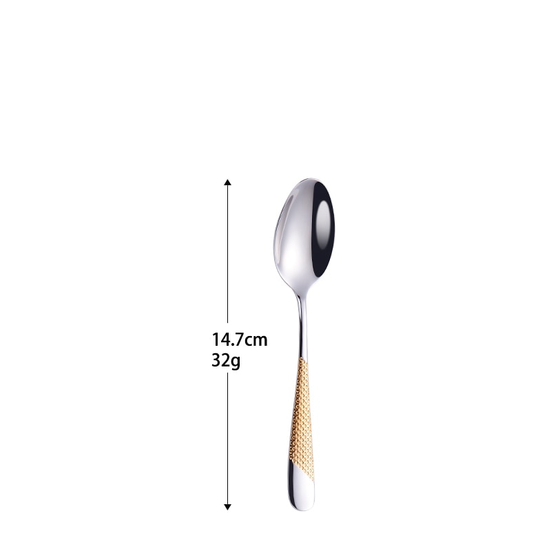Moderne Silberbesteck-Set mit Strukturgriffen