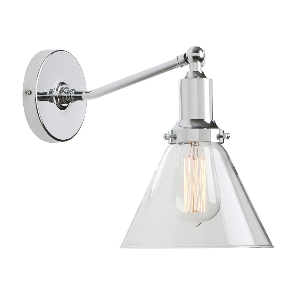 Farley - Retro Glas Wandlampe
