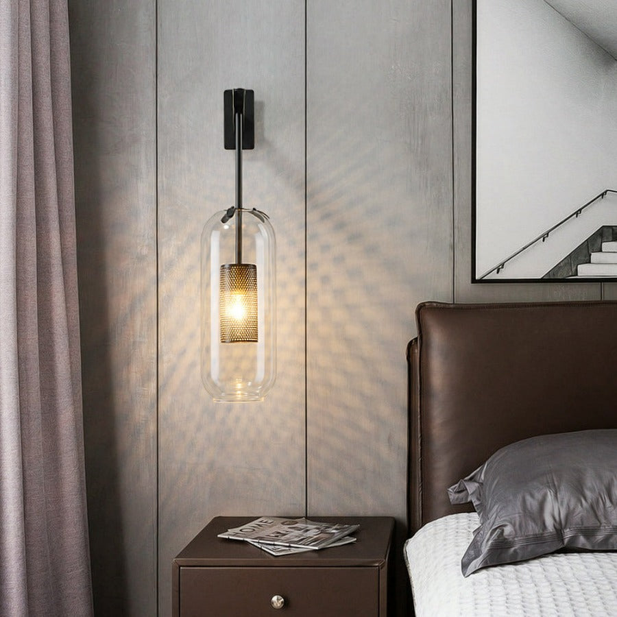 Ion - Moderne Glas-Wandlampe