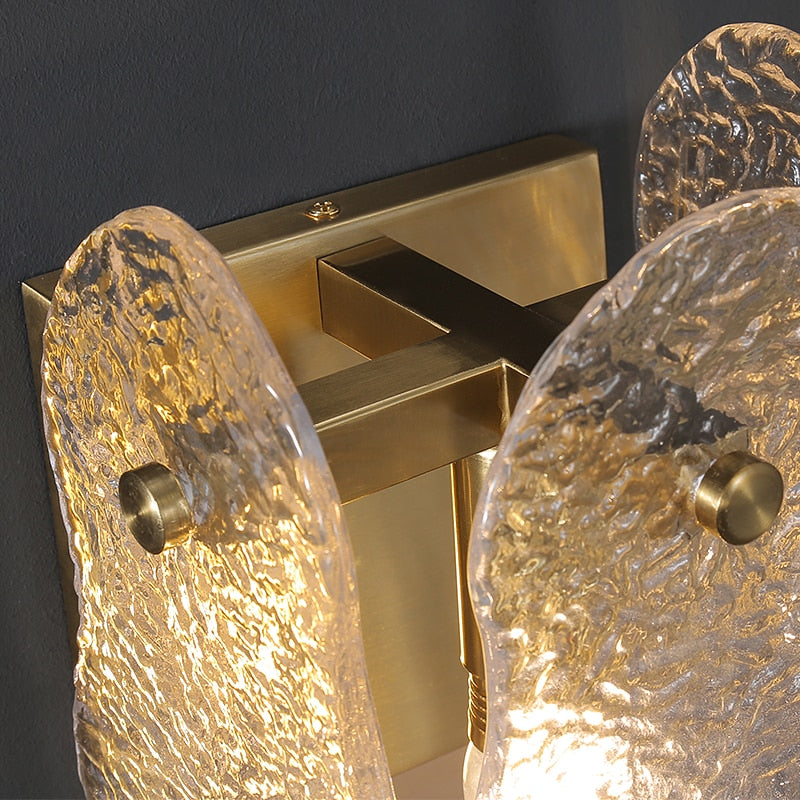 Parisa - Glas- und Kupfer-Wandlampe im modernen Stil