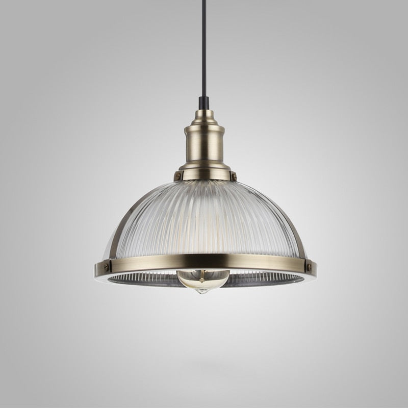Thatcher - Retro Textured Glass Pendelleuchten