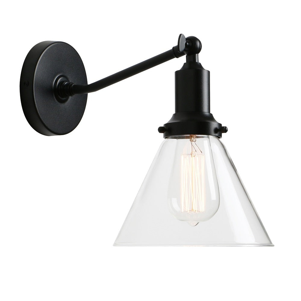 Farley - Retro Glas Wandlampe