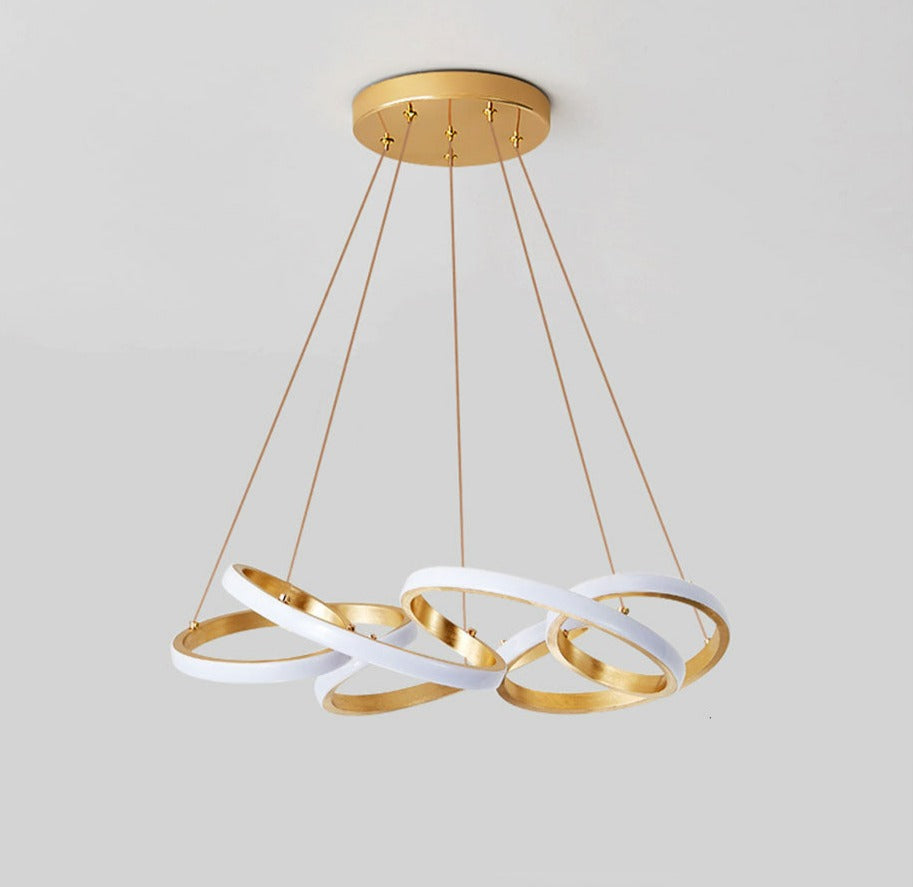 Moderne LED-Ribbon-Kronleuchter