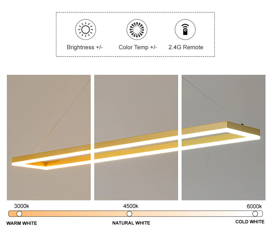 Moderne Hängeleuchten mit Rahmen und LED