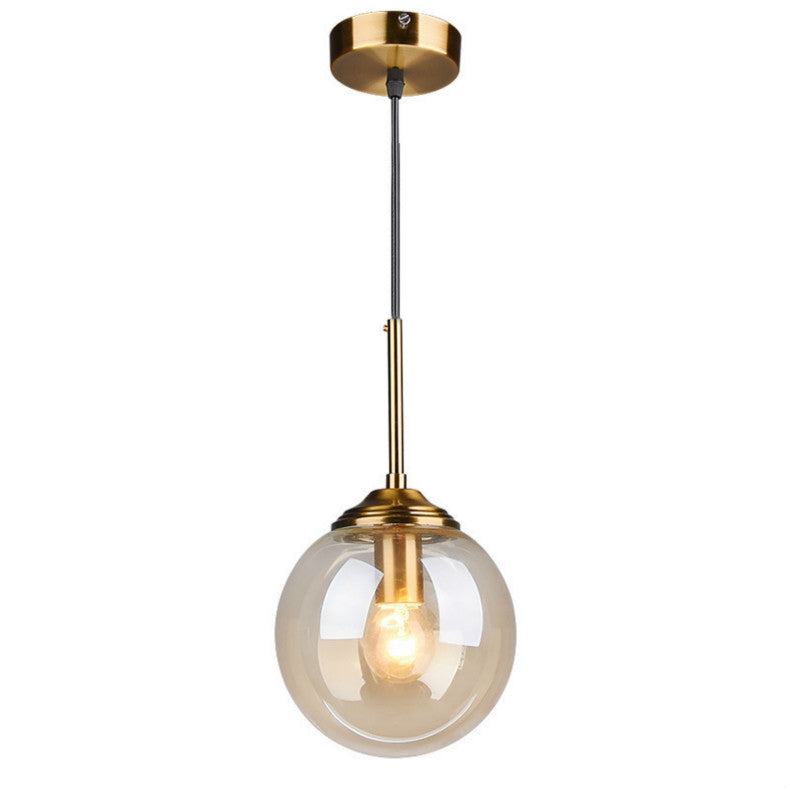 Vintage Glas-Globus Pendelleuchten