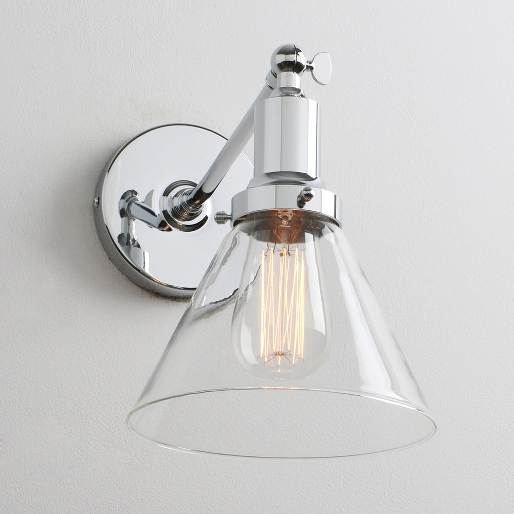 Farley - Retro Glas Wandlampe