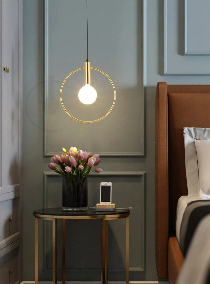 Moderne Frosted Glass Globe Pendelleuchten