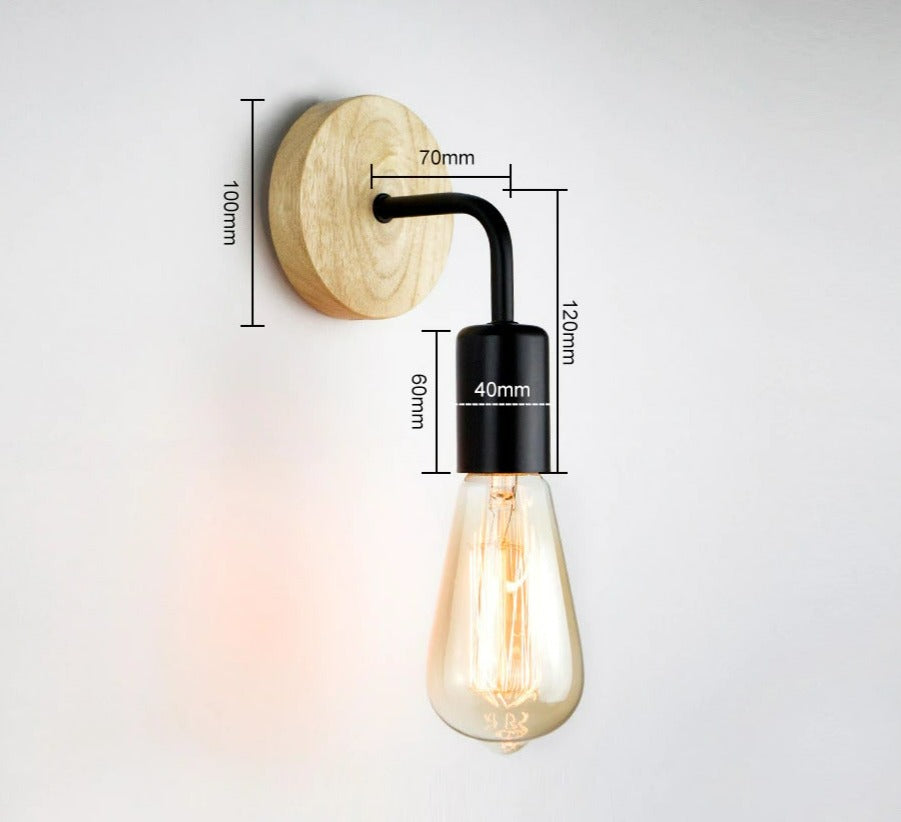 Vintage Innen- & Außen-Wandlampe