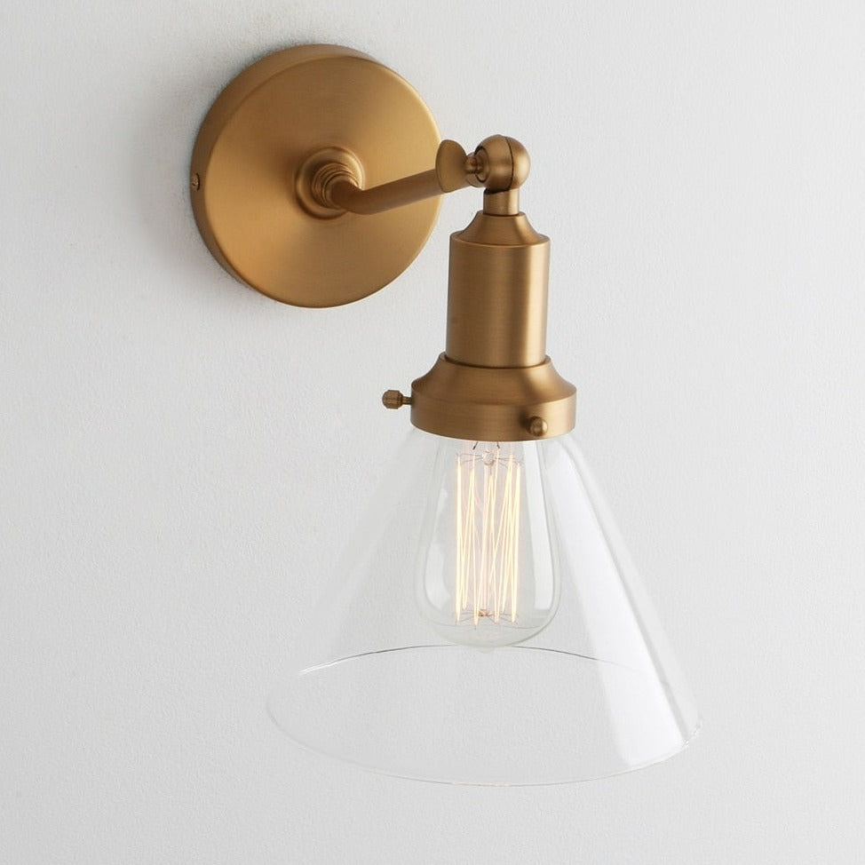 Farley - Retro Glas Wandlampe
