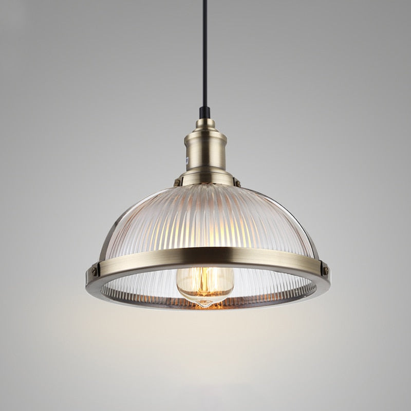 Thatcher - Retro Textured Glass Pendelleuchten