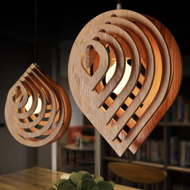 Harper - Moderne Holz-Pendelleuchte