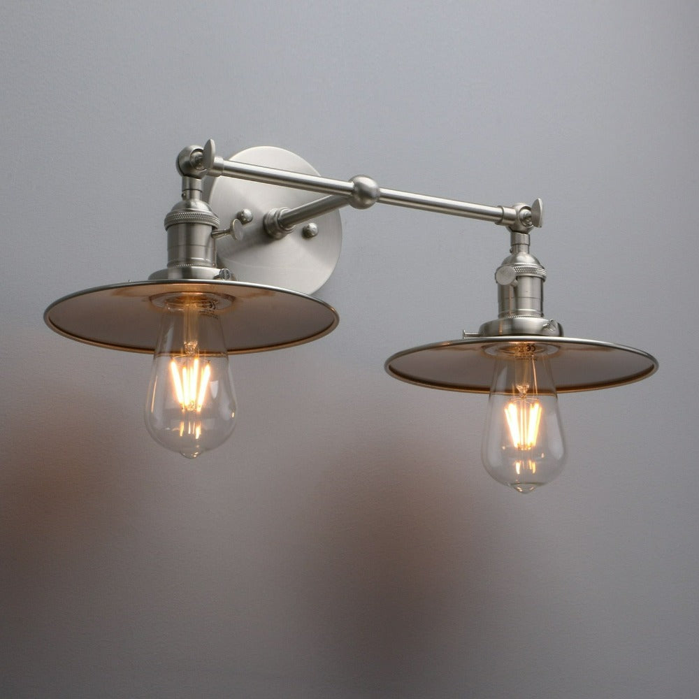 Zwei-Birnen Jaime Vintage-Wandlampe