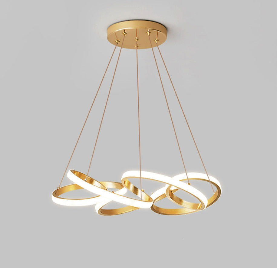 Moderne LED-Ribbon-Kronleuchter