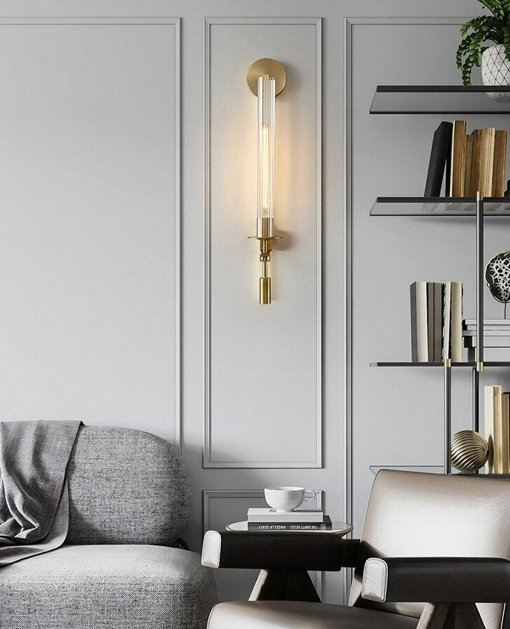 Sarika - Moderne Fluted Glass Wandlampe