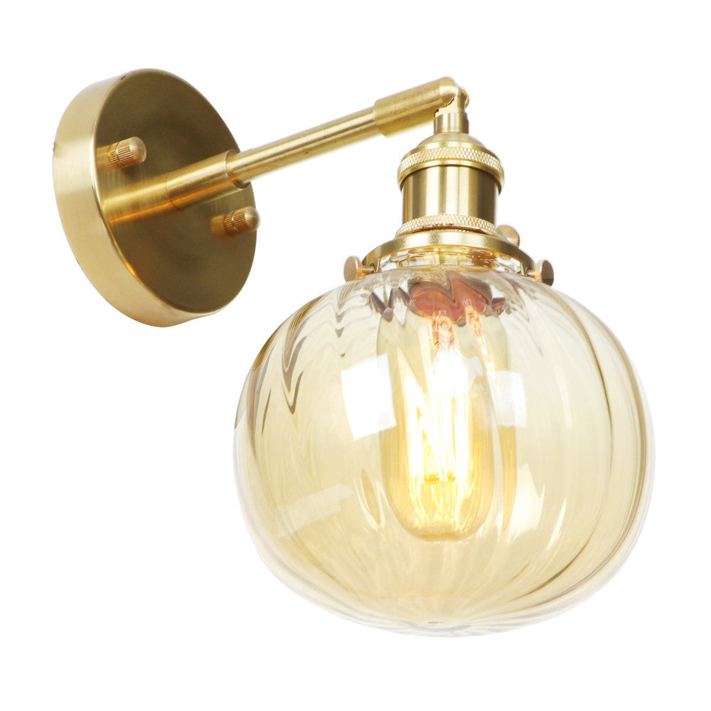 Retro Kupfer-Wandlampen
