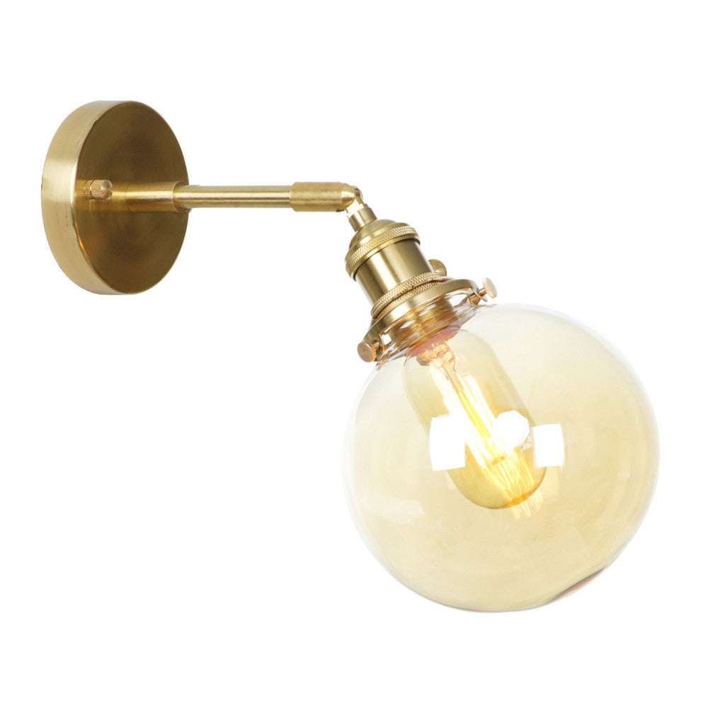 Retro Kupfer-Wandlampen