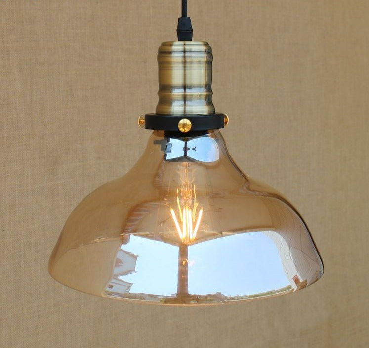 Georgia - Vintage Glas Pendelleuchte