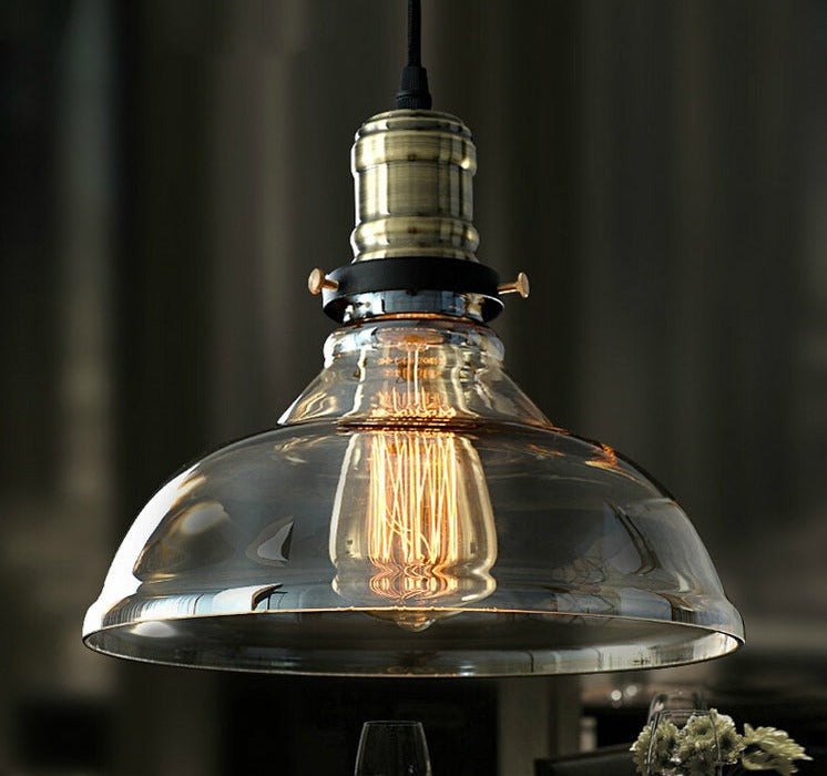Georgia - Vintage Glas Pendelleuchte