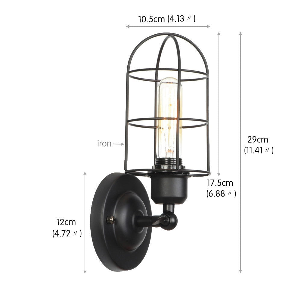 Retro Industrielle Metall-Wandlampen