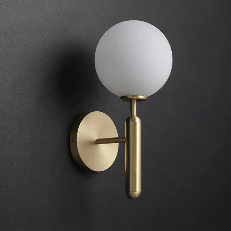 Moderne Glas-Globus Wandleuchte