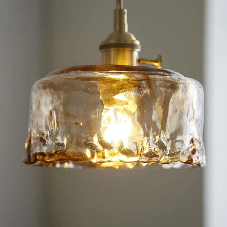 Vintage Handgeblasene Glas-Pendelleuchten