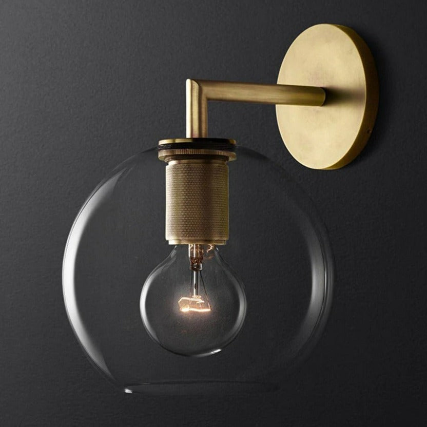 Designer Kupfer- & Glas-Wandlampen