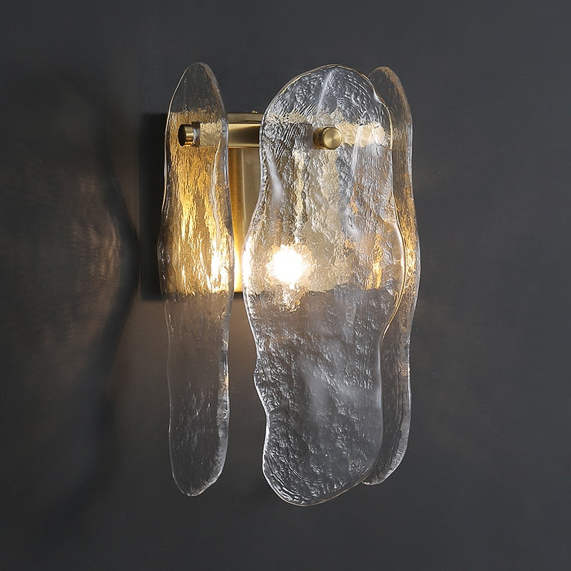 Parisa - Glas- und Kupfer-Wandlampe im modernen Stil