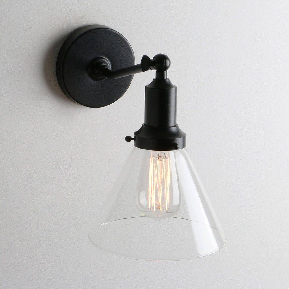 Farley - Retro Glas Wandlampe